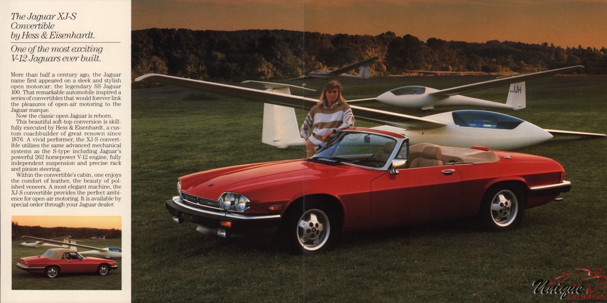 1987 Jaguar Model Lineup Brochure Page 1